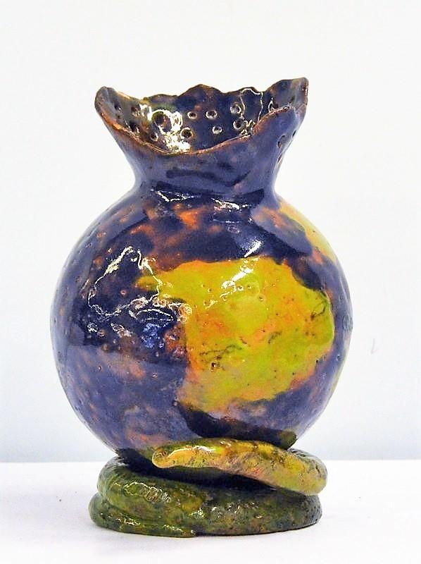 Vaso, sec. XX, in ceramica di Faenza policroma&nbsp;&nbsp;&nbsp;&nbsp;&nbsp;&nbsp;&nbsp;&nbsp;&nbsp;&nbsp;&nbsp;&nbsp;&nbsp;&nbsp;&nbsp;&nbsp;&nbsp;&nbsp;&nbsp;&nbsp;&nbsp;&nbsp;&nbsp;&nbsp;&nbsp;&nbsp;&nbsp;&nbsp;