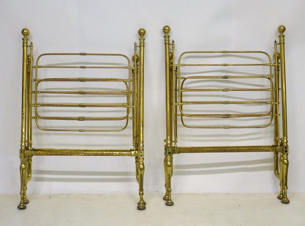 Coppia di letti singoli, inizi sec XX,                                    