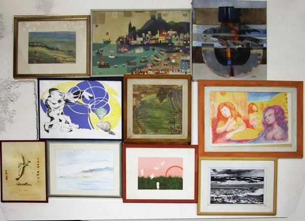 Dieci tra collage, litografie, disegni,&nbsp;&nbsp;&nbsp;&nbsp;&nbsp;&nbsp;&nbsp;&nbsp;&nbsp;&nbsp;&nbsp;&nbsp;&nbsp;&nbsp;&nbsp;&nbsp;&nbsp;&nbsp;&nbsp;&nbsp;&nbsp;&nbsp;&nbsp;&nbsp;&nbsp;&nbsp;&nbsp;&nbsp;&nbsp;&nbsp;&nbsp;&nbsp;&nbsp;&nbsp;&nbsp;