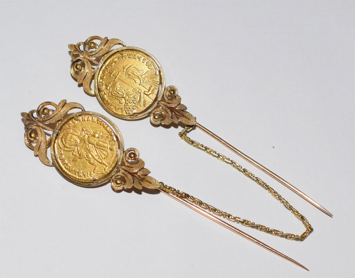 Due Spilli in Oro Giallo