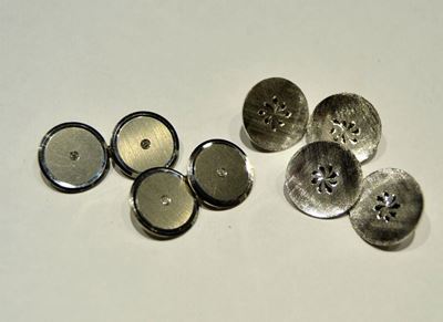 Paio di Gemelli in Oro Bianco e Diamanti