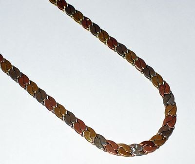 Collana , in Oro Tre Colori , Chimento