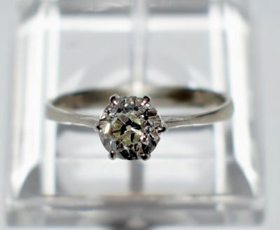 Anello in Oro Bianco e Diamante