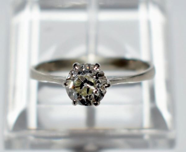 ANELLO IN ORO BIANCO E DIAMANTE