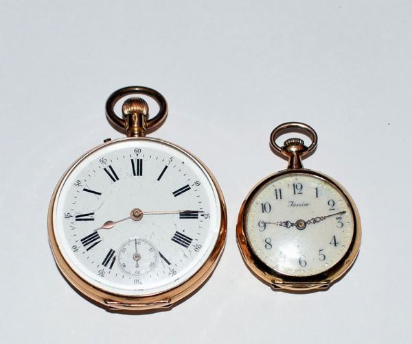OROLOGIO DA TASCA , IN ORO GIALLO