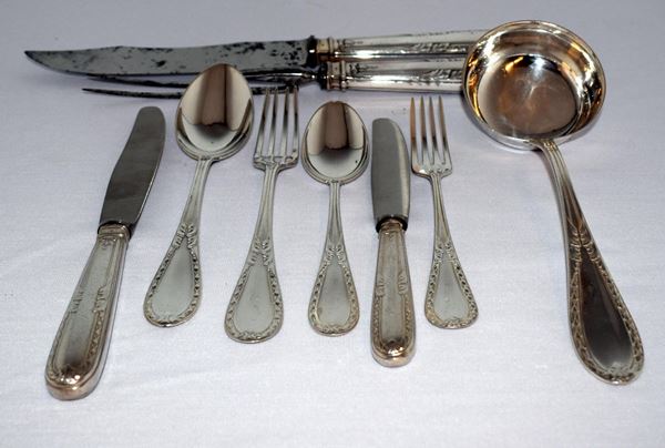 SERVITO DI POSATE, SEC. XX  - Asta GIOIELLI, ARREDI D'ANTIQUARIATO, DIPINTI E SCULTURE - Poggio Bracciolini Casa d'Aste