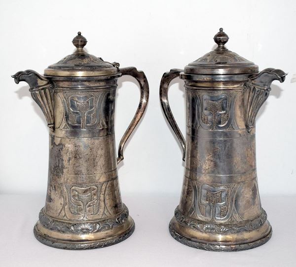 COPPIA DI CARAFFE BRANDIMARTE , SEC. XX