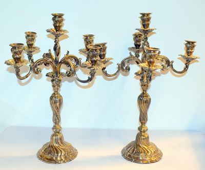 Coppia di Grandi Candelabri, Germania , Sec. XX