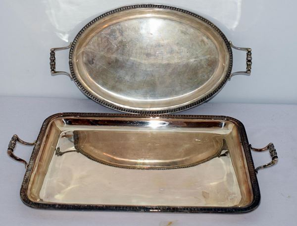 DUE VASSOI, SEC. XX  - Asta GIOIELLI, ARREDI D'ANTIQUARIATO, DIPINTI E SCULTURE - Poggio Bracciolini Casa d'Aste