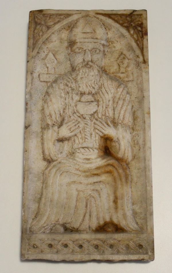Bassorilievo, sec. XIX, in marmo, raffigurante