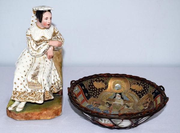 Ciotola , sec.&nbsp; XX&nbsp; Giappone  - Asta GIOIELLI, ARREDI D'ANTIQUARIATO, DIPINTI E SCULTURE - Poggio Bracciolini Casa d'Aste