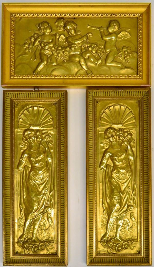 Tre bassorilievi Liberty,                                                 