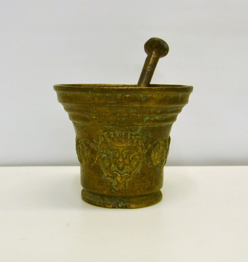 Grande Mortaio in Bronzo Sec. XIX,
