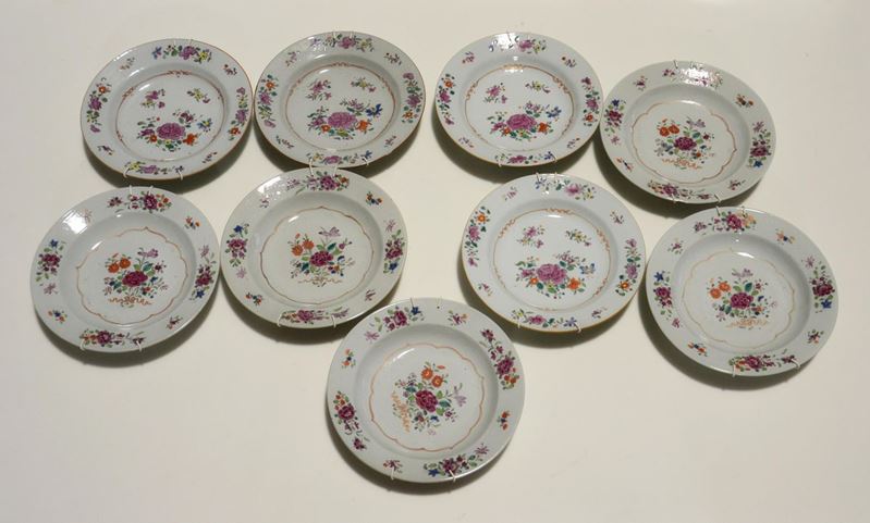 Nove Piatti, Cina, Sec. XIX,