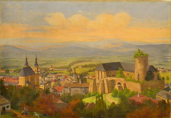 Scuola europea, sec. XX  - Asta GIOIELLI, ARREDI D'ANTIQUARIATO, DIPINTI E SCULTURE - Poggio Bracciolini Casa d'Aste