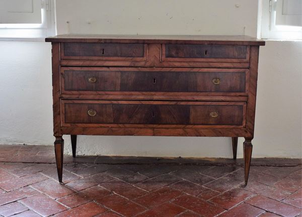 Cassettone, Luigi XVI, sec. XVIII,  - Asta GIOIELLI, ARREDI D'ANTIQUARIATO, DIPINTI E SCULTURE - Poggio Bracciolini Casa d'Aste