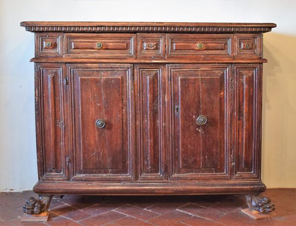 Credenza, Emilia, sec. XVIII, in noce,
