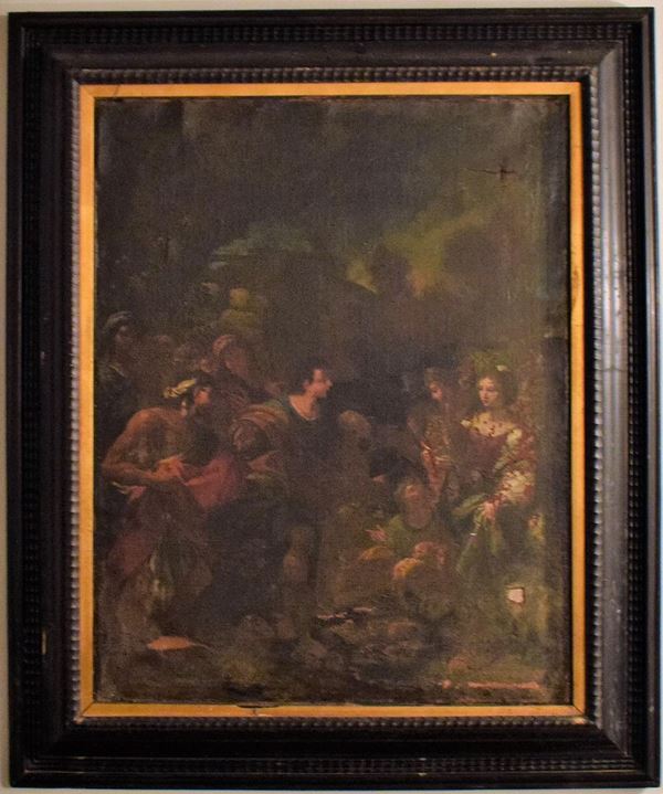 Scuola italiana, sec. XVIII  - Asta GIOIELLI, ARREDI D'ANTIQUARIATO, DIPINTI E SCULTURE - Poggio Bracciolini Casa d'Aste