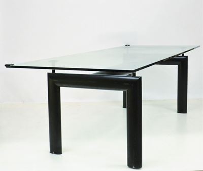 Tavolo, Sec. XX, Piano in Cristallo Struttura