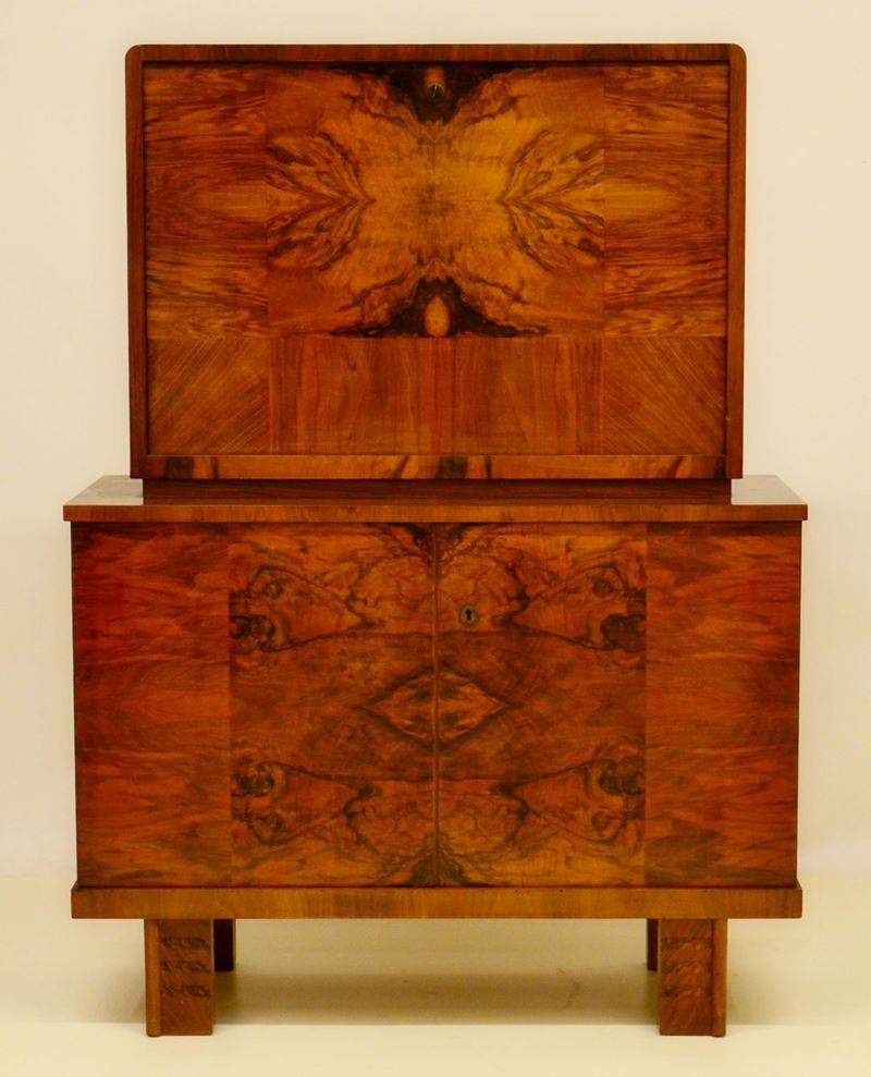 Secretaire, Anni 40, a Due Corpi,