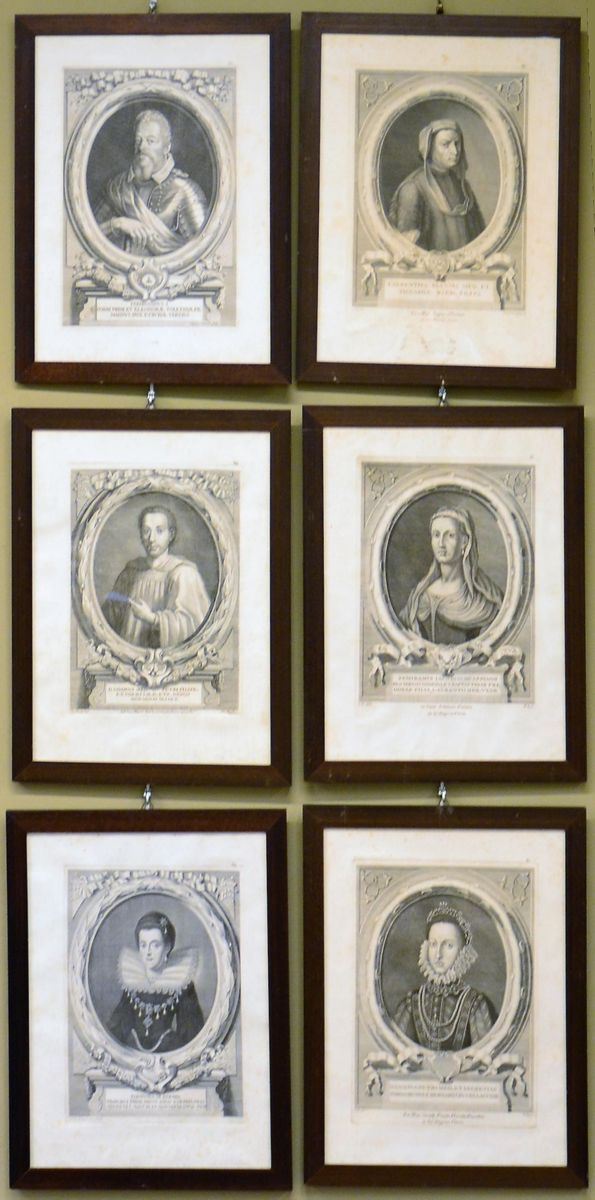 Sei acqueforti raffiguranti PERSONAGGI MEDICEI,&nbsp;&nbsp;&nbsp;&nbsp;&nbsp;&nbsp;&nbsp;&nbsp;&nbsp;&nbsp;&nbsp;&nbsp;&nbsp;&nbsp;&nbsp;&nbsp;&nbsp;&nbsp;&nbsp;&nbsp;&nbsp;&nbsp;&nbsp;&nbsp;&nbsp;&nbsp;&nbsp;  - Asta GIOIELLI, ARREDI D'ANTIQUARIATO, DIPINTI E SCULTURE - Poggio Bracciolini Casa d'Aste