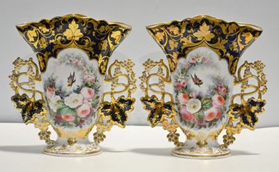 Due Vasi, Francia, Sec. XIX, in Ceramica