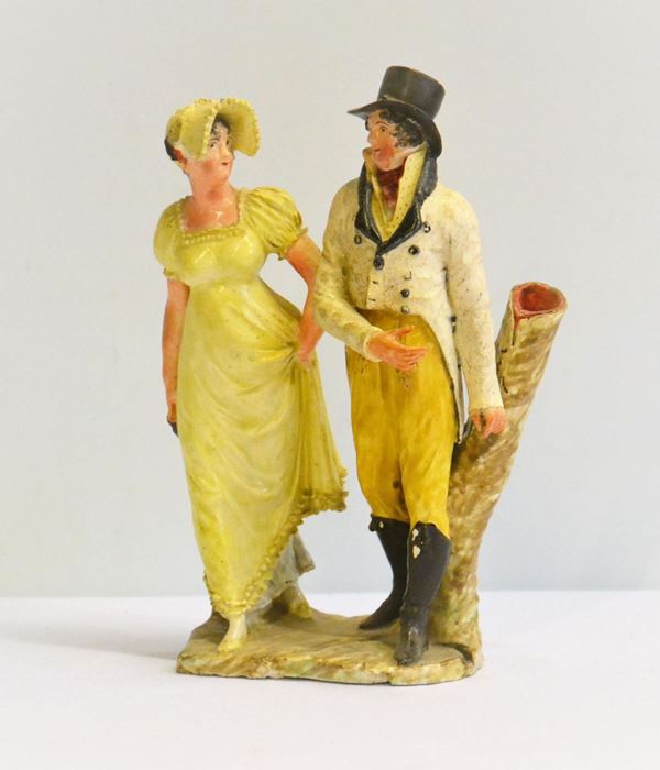 Gruppo, Napoli, manifattura Giustiniani,  - Asta GIOIELLI, ARREDI D'ANTIQUARIATO, DIPINTI E SCULTURE - Poggio Bracciolini Casa d'Aste