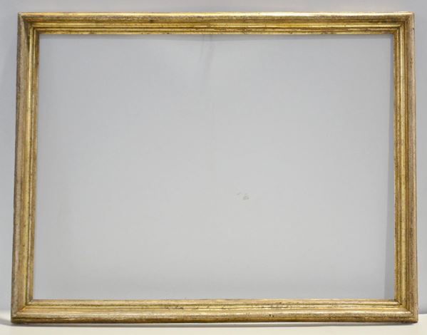 Cornice, sec. XVIII, in legno dorato,