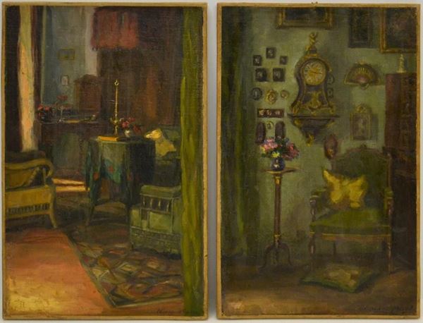 Scuola Francese, sec. XIX  - Asta GIOIELLI, ARREDI D'ANTIQUARIATO, DIPINTI E SCULTURE - Poggio Bracciolini Casa d'Aste