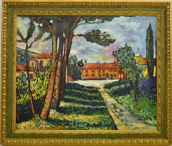 Scuola italiana, sec. XX  - Asta GIOIELLI, ARREDI D'ANTIQUARIATO, DIPINTI E SCULTURE - Poggio Bracciolini Casa d'Aste