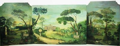 Trittico, in Stile 700, Ad Olio su Tavola