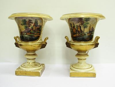 Coppia di Grandi Vasi Sec. XIX,