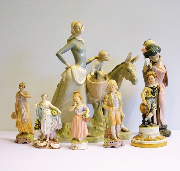 Due sculture, manifattura Lladrò,  - Asta GIOIELLI, ARREDI D'ANTIQUARIATO, DIPINTI E SCULTURE - Poggio Bracciolini Casa d'Aste