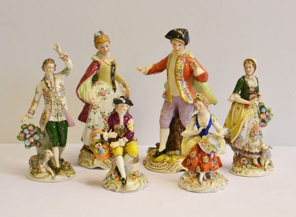 Quattro sculture, Capodimonte, sec. XIX,