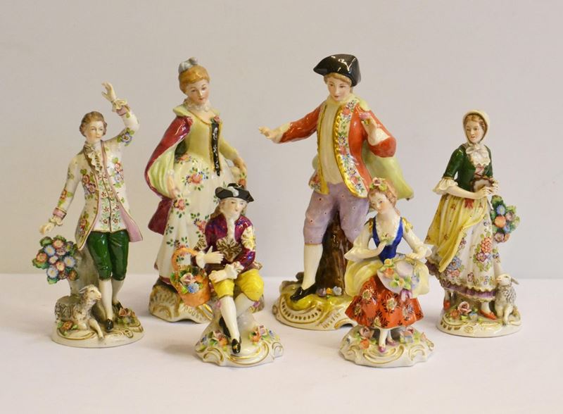 Quattro Sculture, Capodimonte, Sec. XIX,