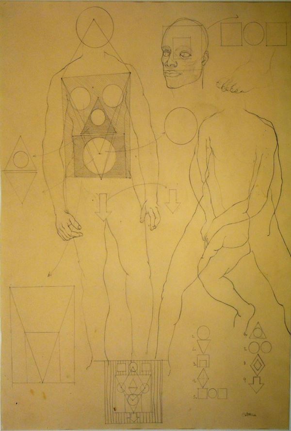Scuola italiana, sec. XX  - Asta GIOIELLI, ARREDI D'ANTIQUARIATO, DIPINTI E SCULTURE - Poggio Bracciolini Casa d'Aste