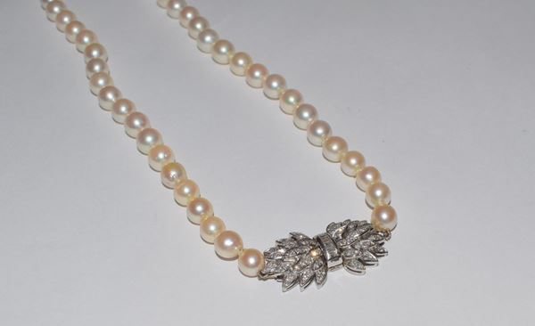 COLLANA GIROCOLLO , IN ORO BIANCO, DIAMANTI