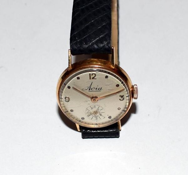 OROLOGIO PER SIGNORA&nbsp; DA POLSO AVIA , IN ORO GIALLO