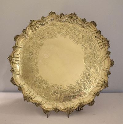 Salver , Londra Fine Sec. XIX , Argentiere