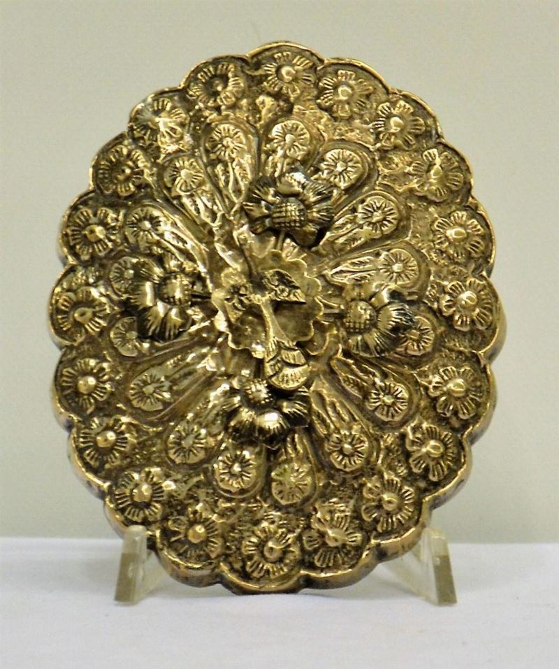 Specchio da Tavolo Ovale in Argento
