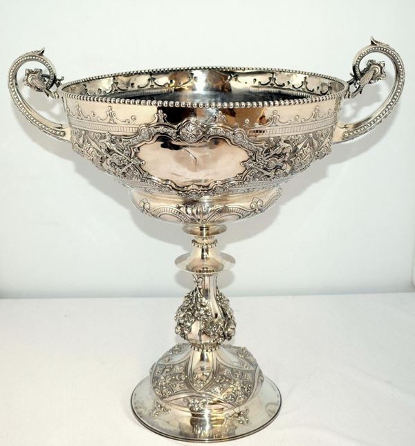 GRANDE COPPA, LONDRA 1873, ARGENTIERE ROBERT