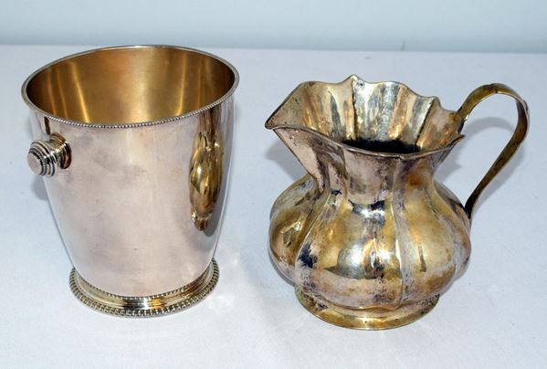 BROCCA E PORTA GHIACCIO , SEC. XX  - Asta GIOIELLI, BENI D'ANTIQUARIATO E DIPINTI DAL XVII AL XX SECOLO - Poggio Bracciolini Casa d'Aste