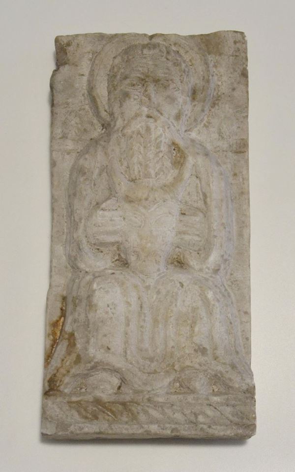 Bassorilievo, sec. XIX, in marmo, raffigurante