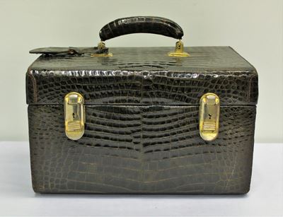 Bauletto, Sec. XX, in Pelle di Coccodrillo,
