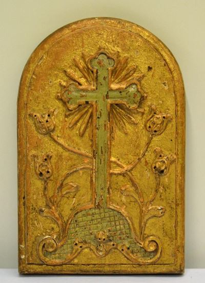 Pannello, Sec. XIX, in Legno Dorato