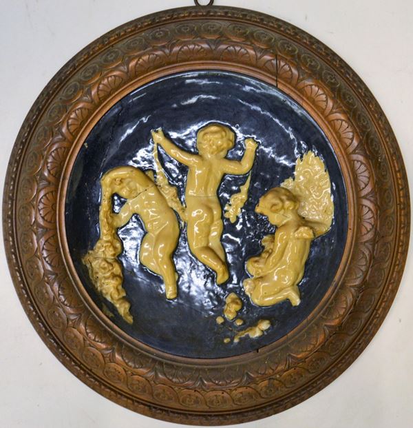 Rilievo circolare, sec. XIX,  - Asta GIOIELLI, BENI D'ANTIQUARIATO E DIPINTI DAL XVII AL XX SECOLO - Poggio Bracciolini Casa d'Aste