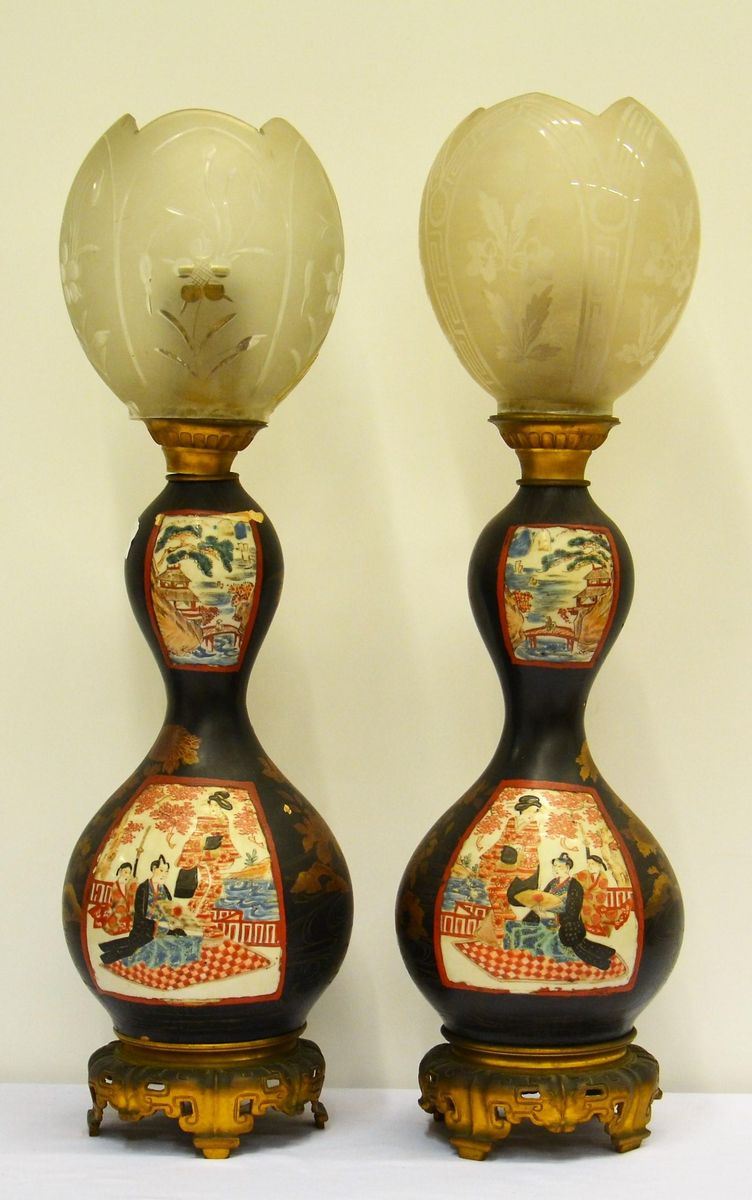Coppia di Lampade da Tavolo, Giappone,