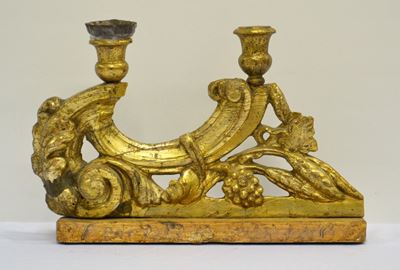 Portacandele, Sec. XVIII, in Legno