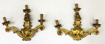 Coppia di Appliques, Sec. XVIII,