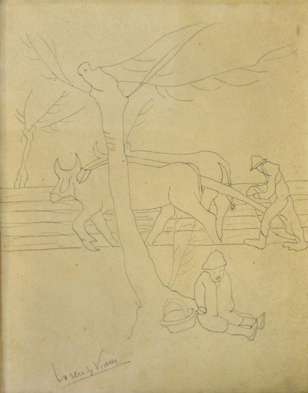 Lorenzo Viani  - Asta GIOIELLI, BENI D'ANTIQUARIATO E DIPINTI DAL XVII AL XX SECOLO - Poggio Bracciolini Casa d'Aste